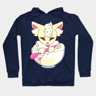 Vanilla Ice Cream Fox Hoodie